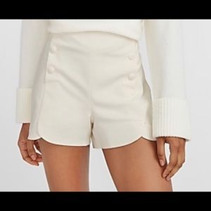 EXPRESS HIGH WAISTED SAILOR SHORTS  - SIZE 00